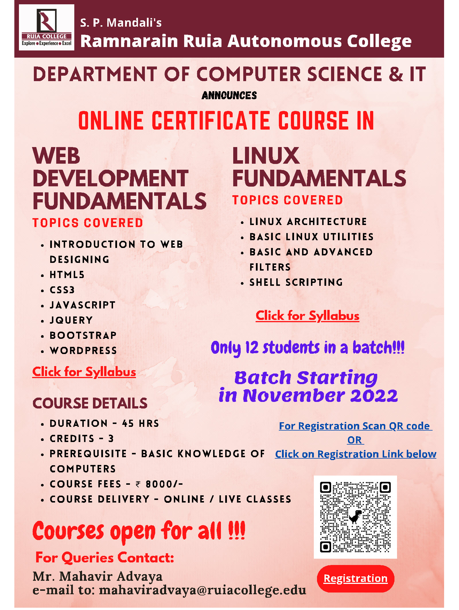 Web development certification Web development certification